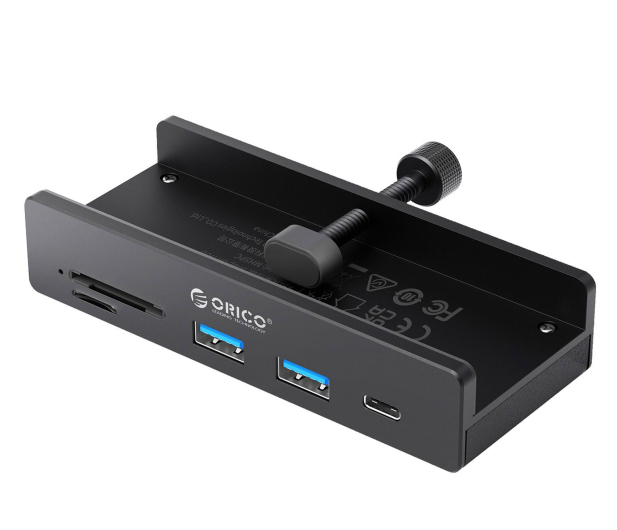Orico Aktywny hub 10Gbps, przykręcany, 2x USB-A, SD, USB-C, czarny - 1542864 - zdjęcie